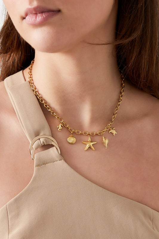 Blumenkette - Goldfarben