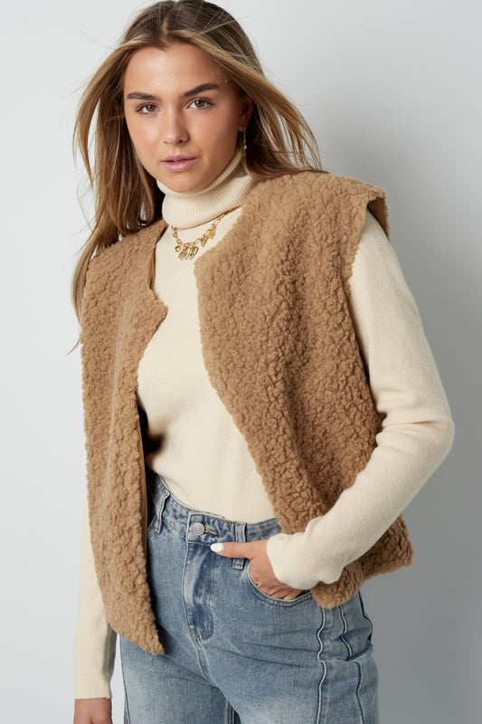 Woven Polyester Fiber Damen Weste Casual Solid Color Fall/Winter