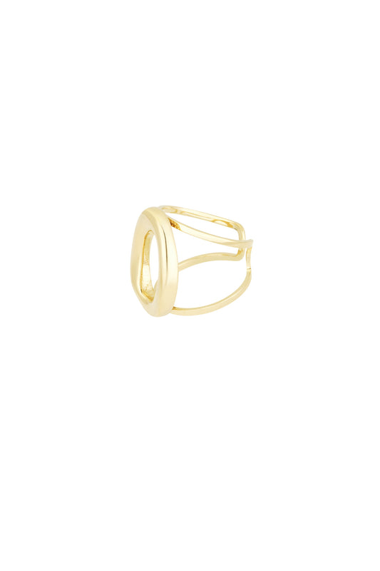 Auffälliger Kreisring - Goldfarben