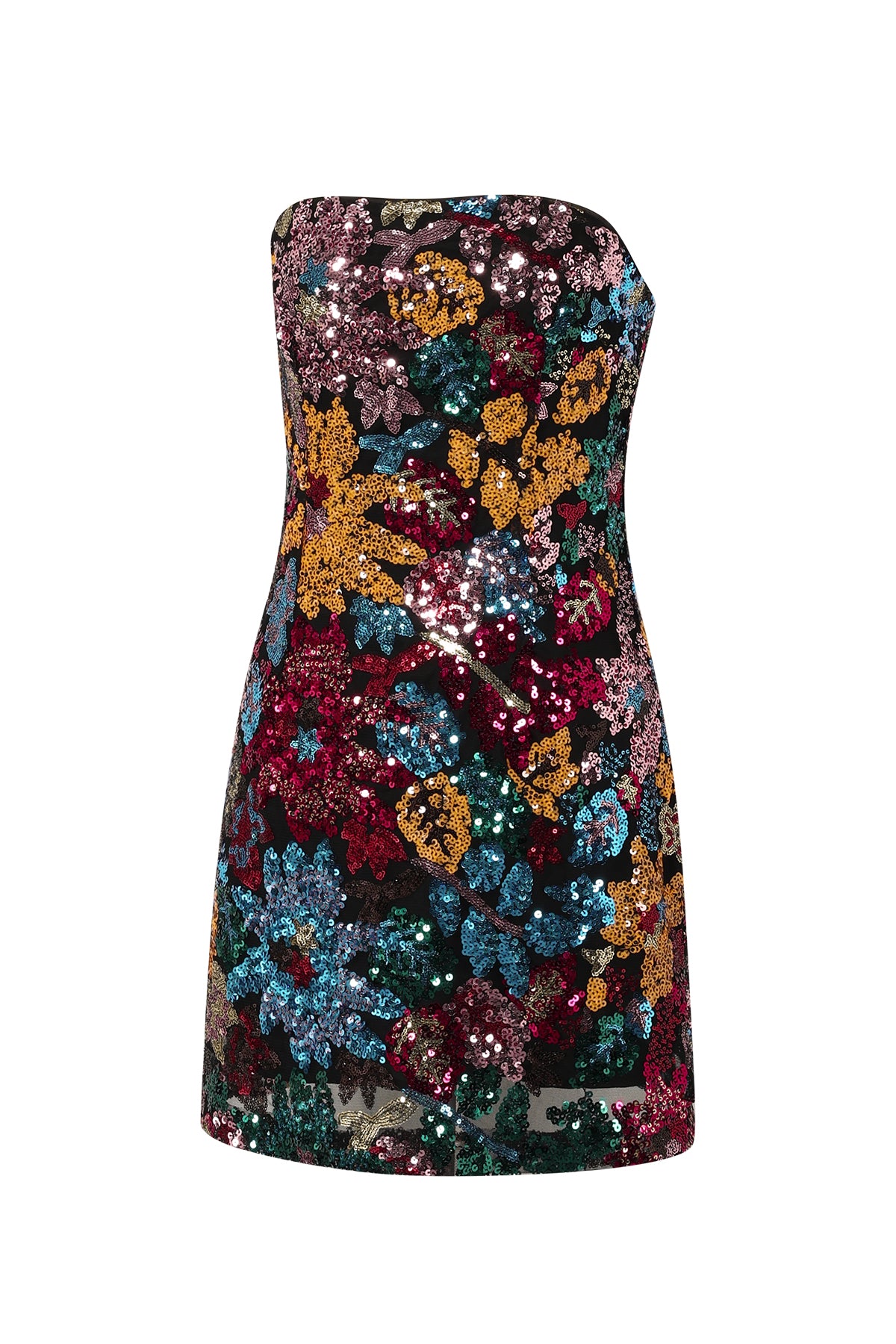 trägerloses Kleid für tropische Nächte