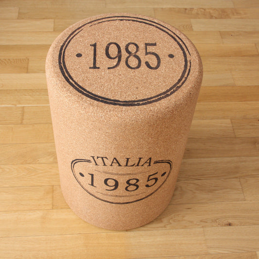 verKORKst Premium Kork-Hocker in Form ein riesigen Weinkorken Individualisierbar XL Kork Barhocker Weinhocker Bar Stool