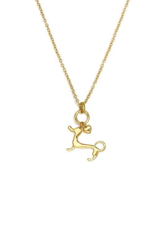Halsketten mit Anhänger aus Edelstahl, Tiermotiv, schlichte Alltagsserie, Damenschmuck