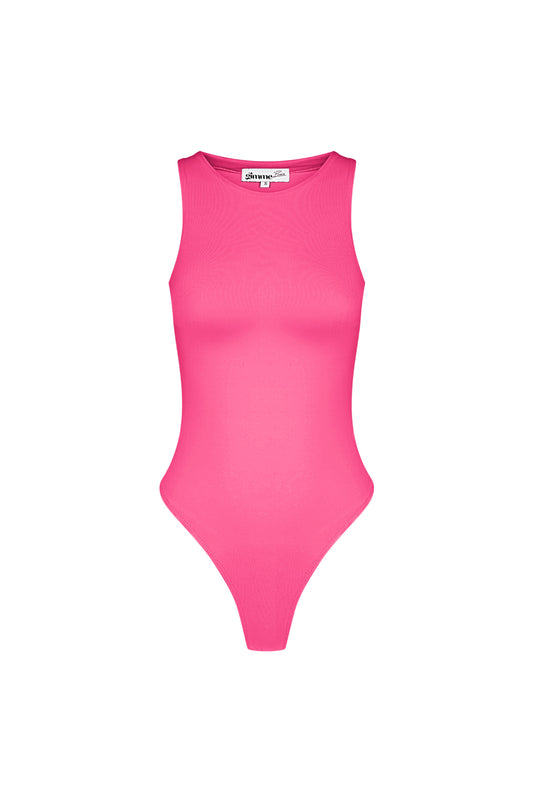 Polyester Damen Ärmelloses Body High Neck Form-Fitting