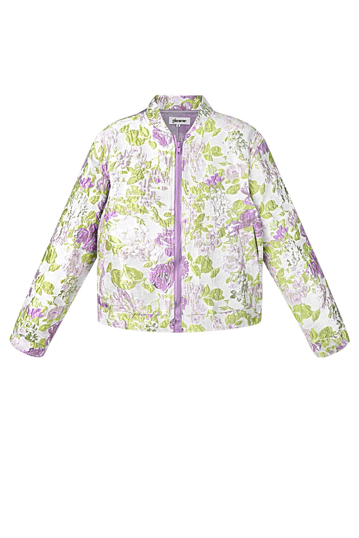 Polyester Damen Kurze Jacke Blumenmuster Sportlich