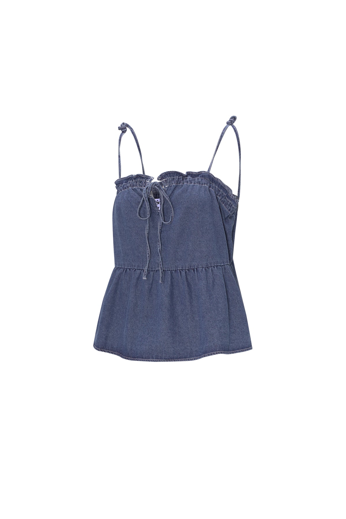 Gewebte Jeans Damen Casual Top Frühling/Sommer Einfarbig