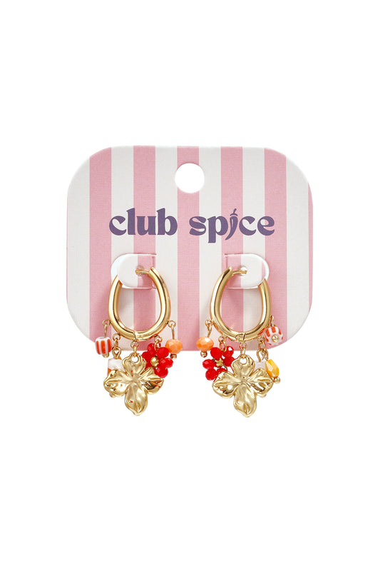 Ohrringe mit verschiedenen baumelnden Perlen