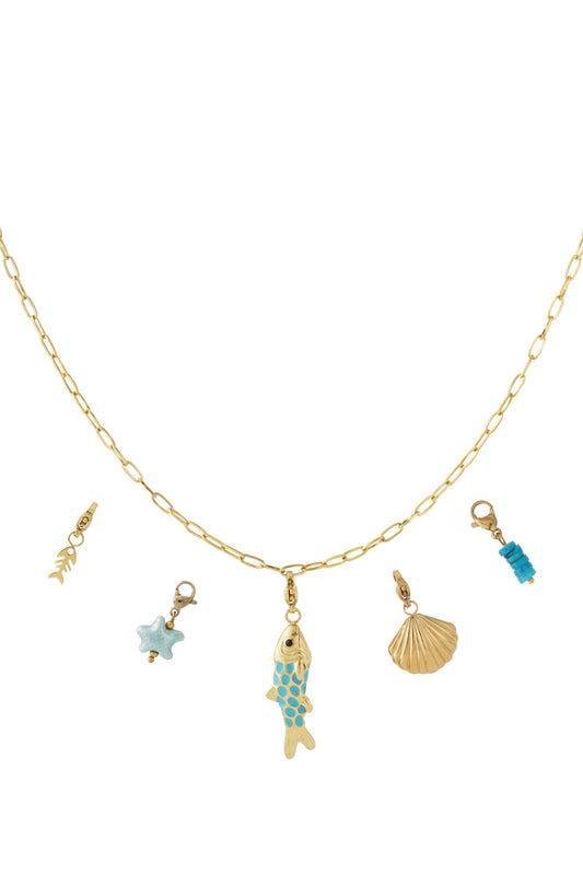 DIY Halskette mit Fischen