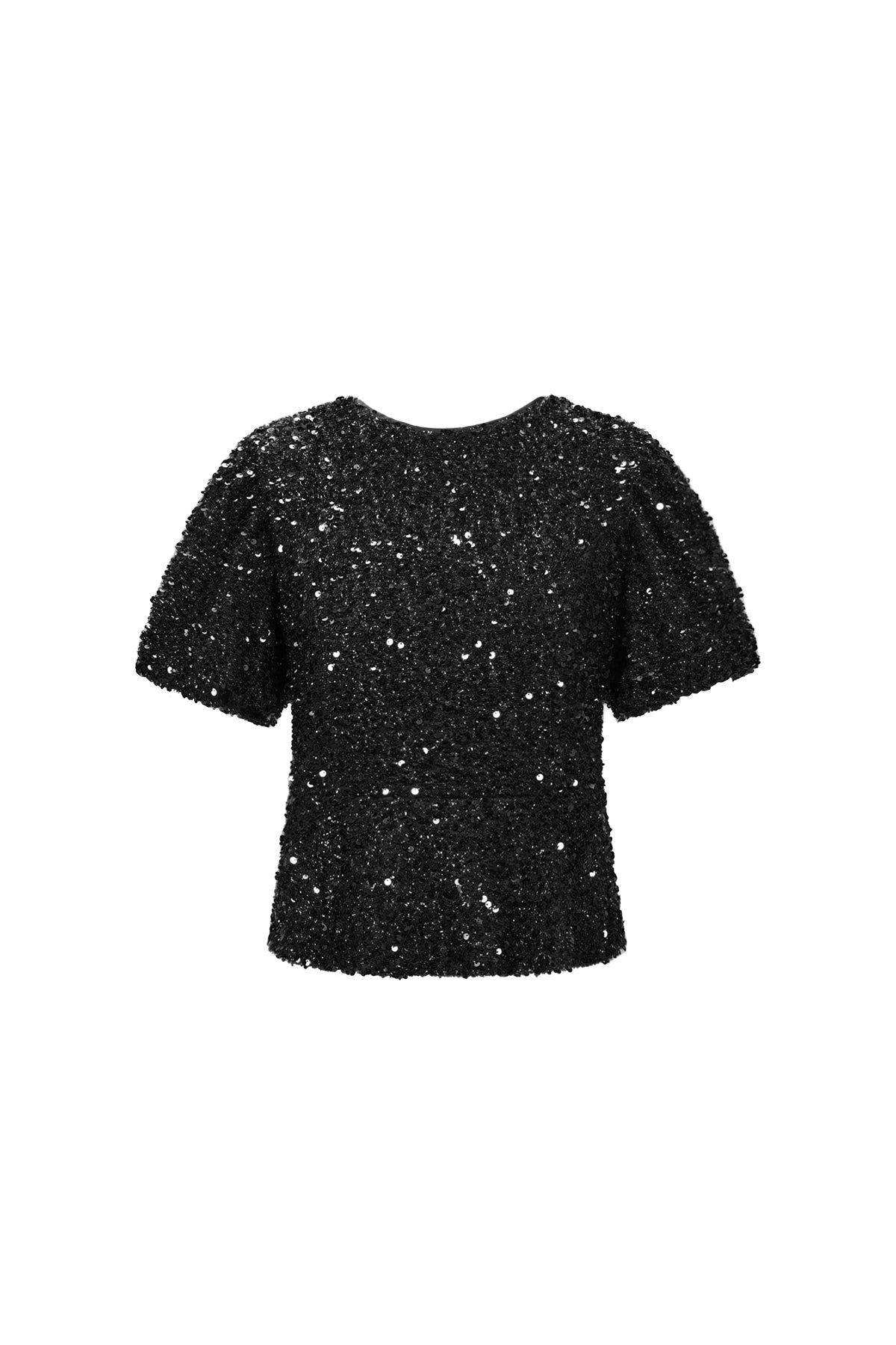 pailletten-damen-kurzarm-oberteil-gewebt-elegant-premium-fashion-detail