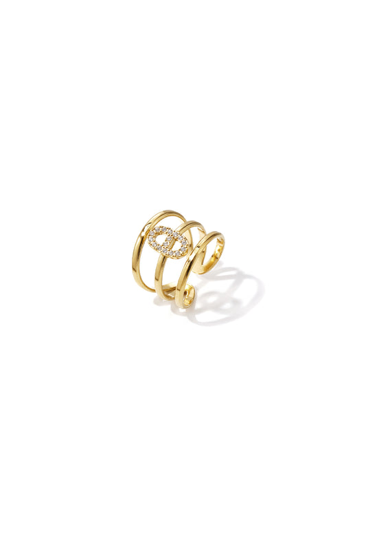 3-stufiger Ring mit elliptischem Set