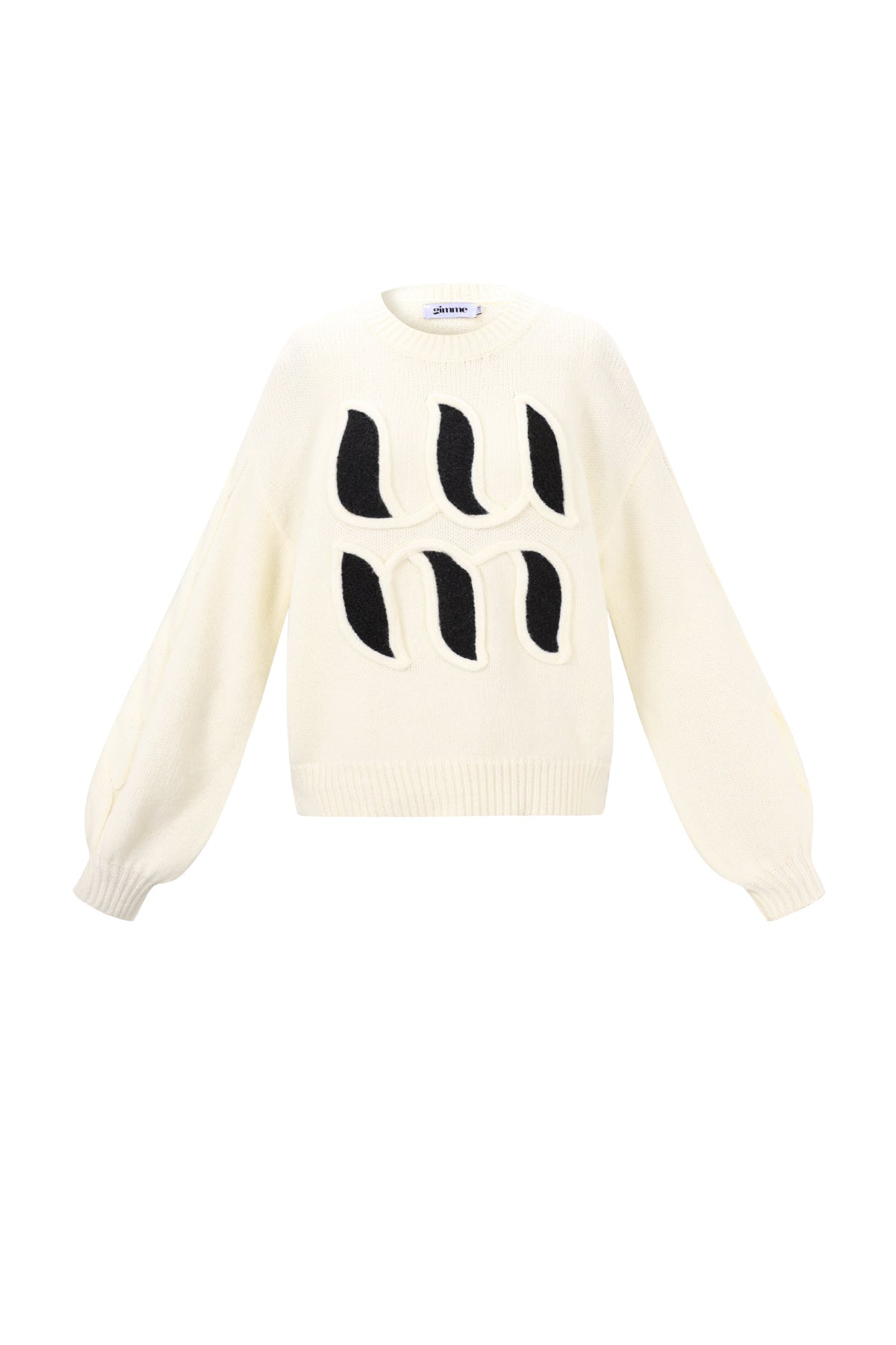 Gestrickte Polyesterfaser Damen Strickpullover Casual Letters