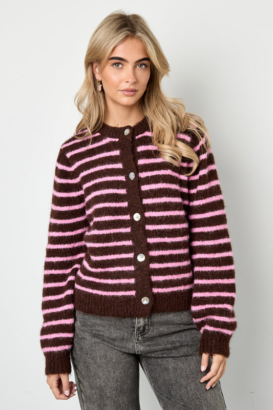 Gestreifter Cardigan
