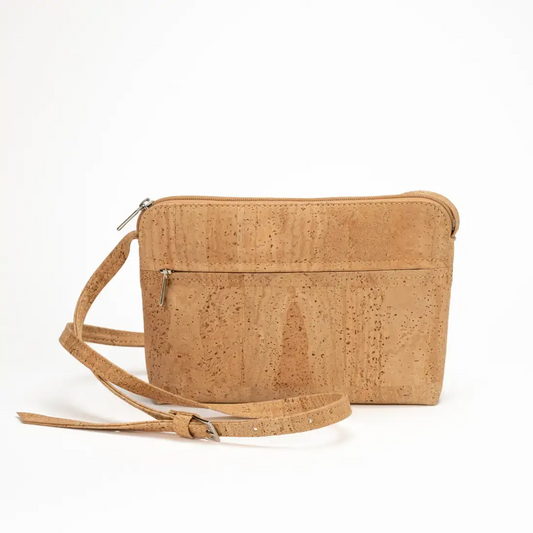 Elegante Kork Schultertasche aus Naturkork mit zeitlosem Design