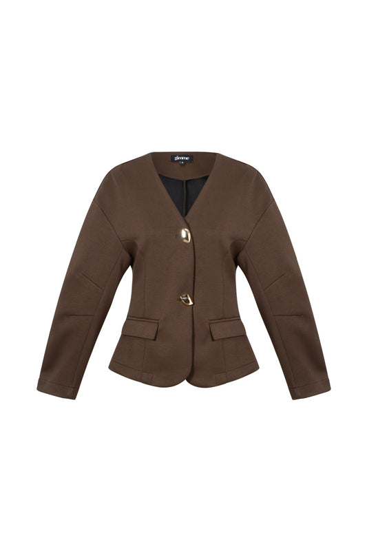 gewebte-polyesterfaser-damen-anzug-set-elegant-frontansicht-einfarbig