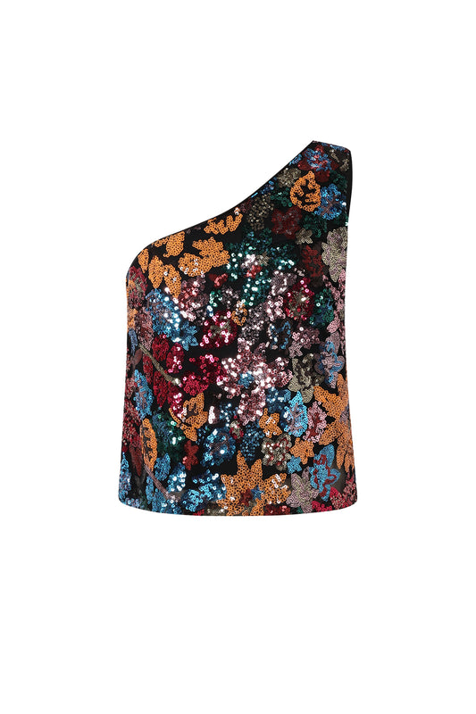 tropisches-one-shoulder-top-damen-frontansicht-elegante-sommermode