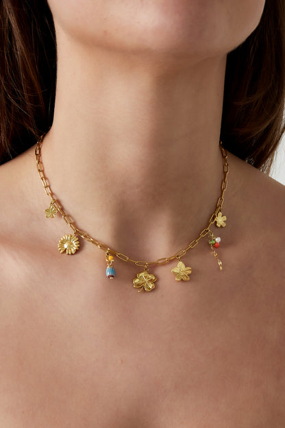 Blumenkette - Goldfarben