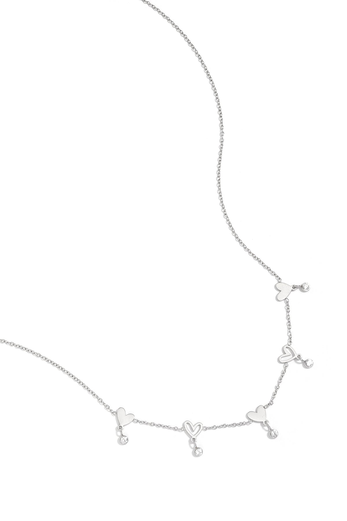 Stainless Steel Chain Necklaces Heart Casual Daily Simple Series Women's jewelry