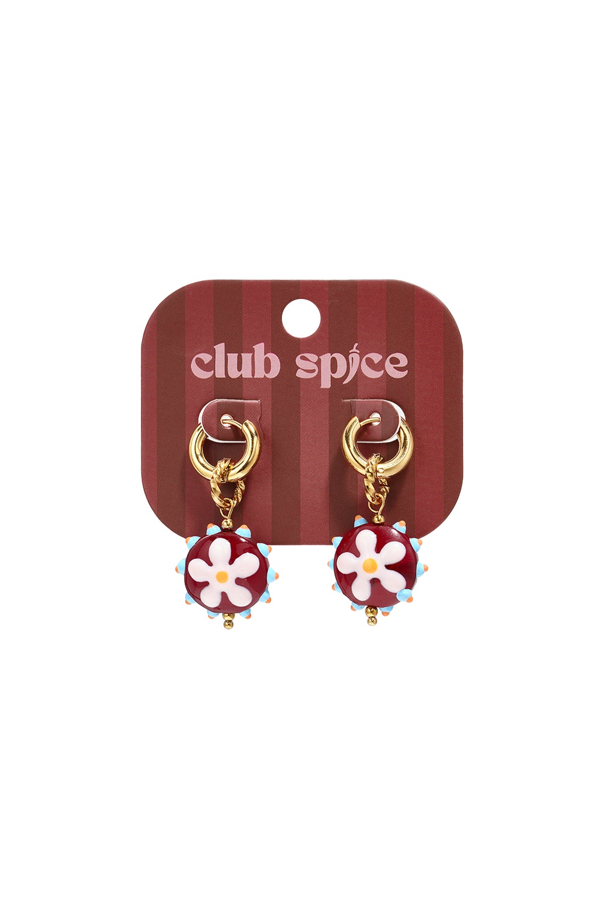 Ohrhänger aus Edelstahl, schlichtes Blumenmuster, schlichte Alltags-Serie, Damenschmuck