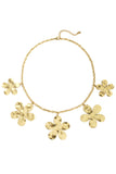 Edelstahl Anhänger Halsketten Blume Casual Täglich Einfache Serie Damenschmuck