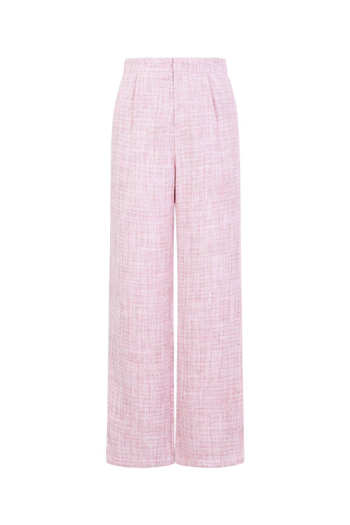 Gewebte Polyesterfasern Damen Gerade Hosen Elegantes Karomuster Herbst/Winter
