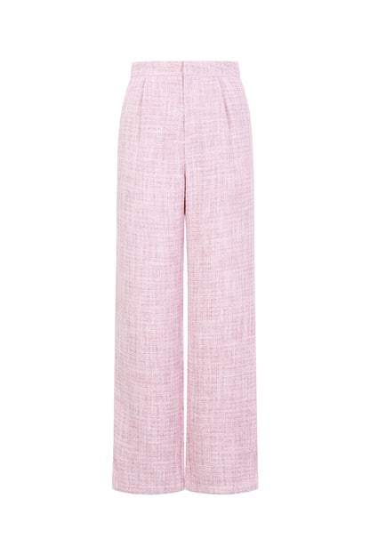 Gewebte Polyesterfasern Damen Gerade Hosen Elegantes Karomuster Herbst/Winter