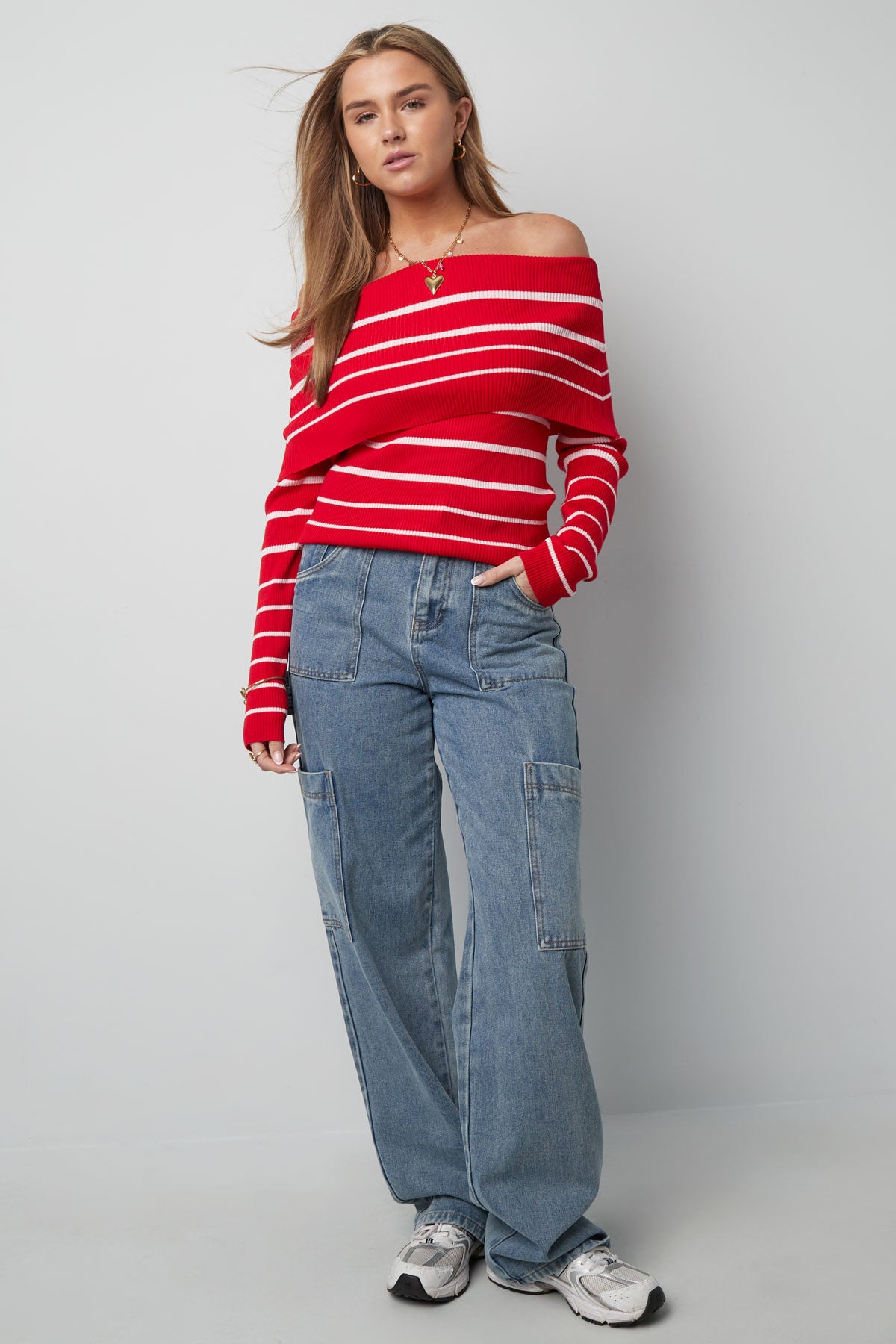 Baumwolle Gewebte Damen Gerade Jeans Casual Einfarbig Mittelindigo