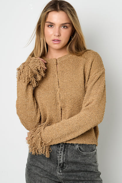 Gestrickte Polyesterfaser Damen-Cardigan Casual Einfarbig Herbst/Winter