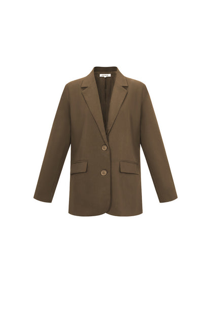 Gewebte Polyesterfasern Damen-Blazer Elegant Letters