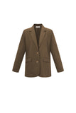 Gewebte Polyesterfasern Damen-Blazer Elegant Letters