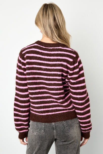 Gestreifter Cardigan