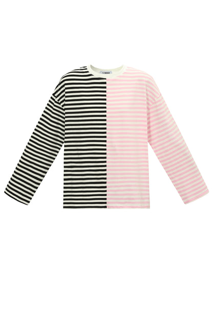Langarmshirt mit Blockstreifen