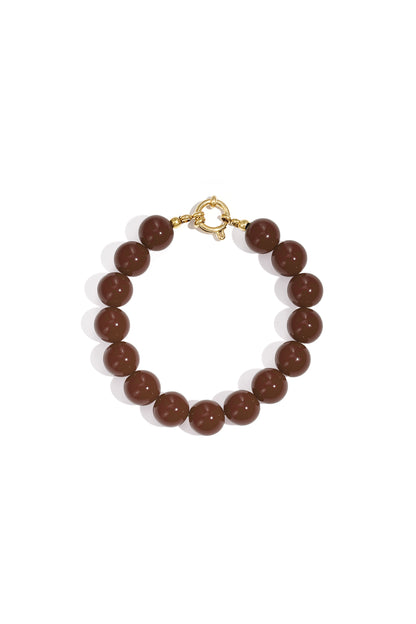Armband mit mittelgroßen Perlen und Vorderverschluss – 12 mm