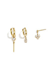 Edelstahl-Ohrring-Sets Herz Schlicht Alltagsschmuck Serie Damenschmuck
