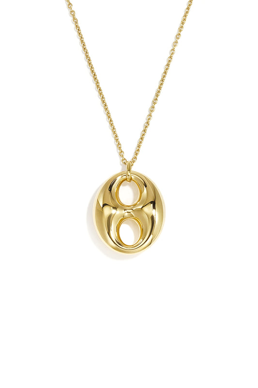 Lange Halskette aus Edelstahl, geometrische Form, schlichte Alltags-Serie, Damenschmuck