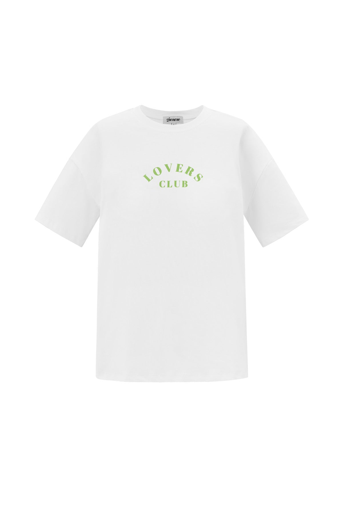 Cotton Damen T-Shirt Casual Letters