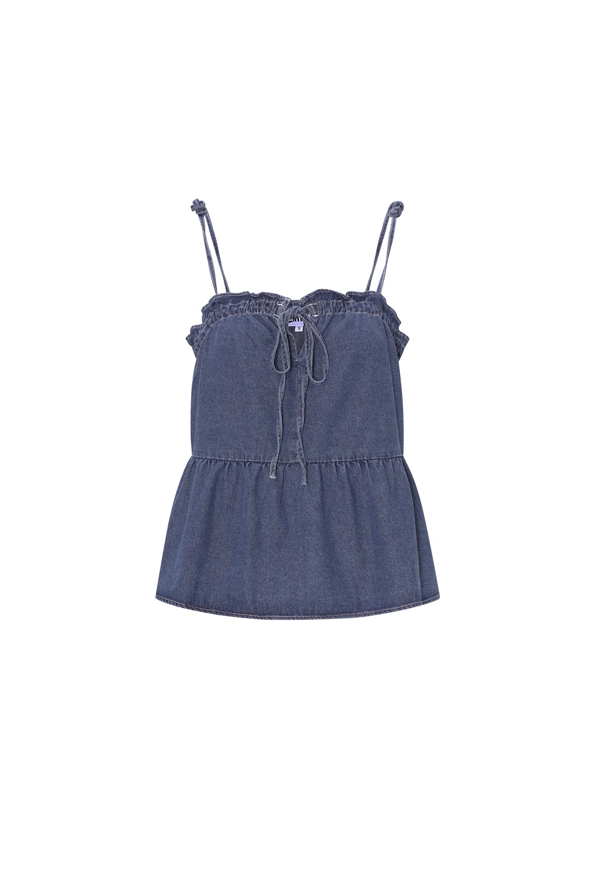 Gewebte Jeans Damen Casual Top Frühling/Sommer Einfarbig