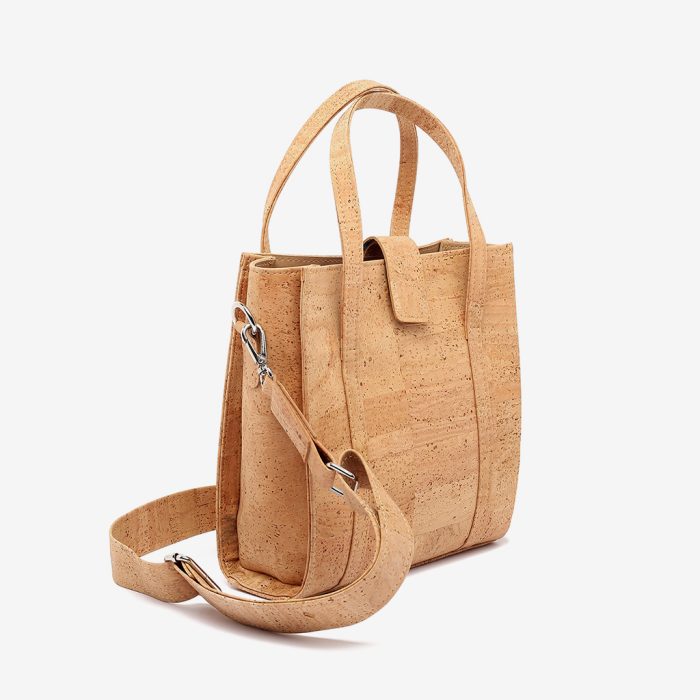 Handtasche mit Schultergurt aus Naturkork