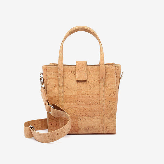 Handtasche mit Schultergurt aus Naturkork