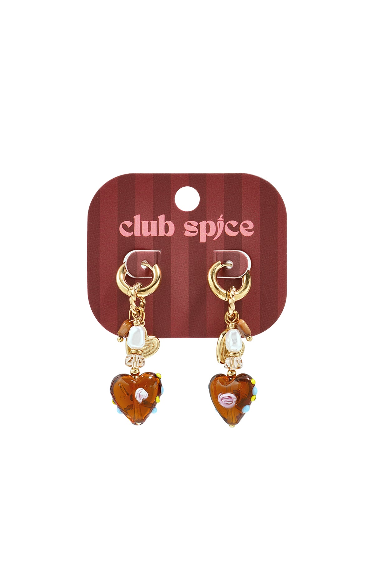 Ohrringe mit Edelstahlperlen, Herzmotiv, niedlich, schlicht, für jeden Tag, Damenschmuck