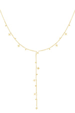 Halskette mit leuchtenden Sternen – Goldfarben