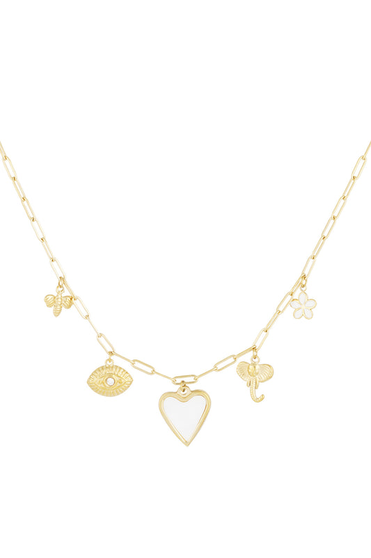 Heartstrings-Halskette - Goldfarben