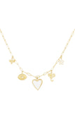 Heartstrings-Halskette - Goldfarben