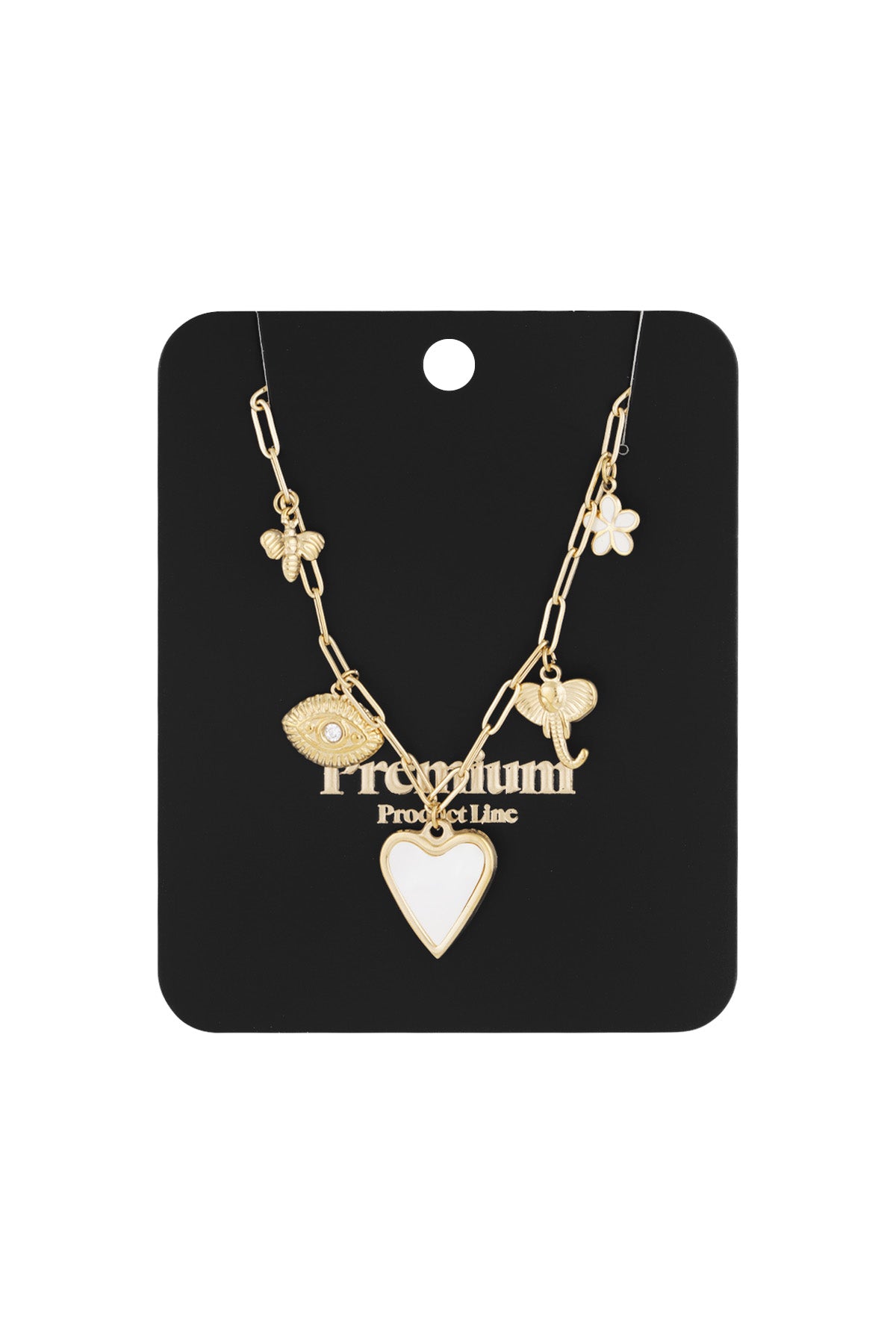 Heartstrings-Halskette - Goldfarben