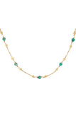 Halskette „Embrace the love“ – Farbe Grün und Gold