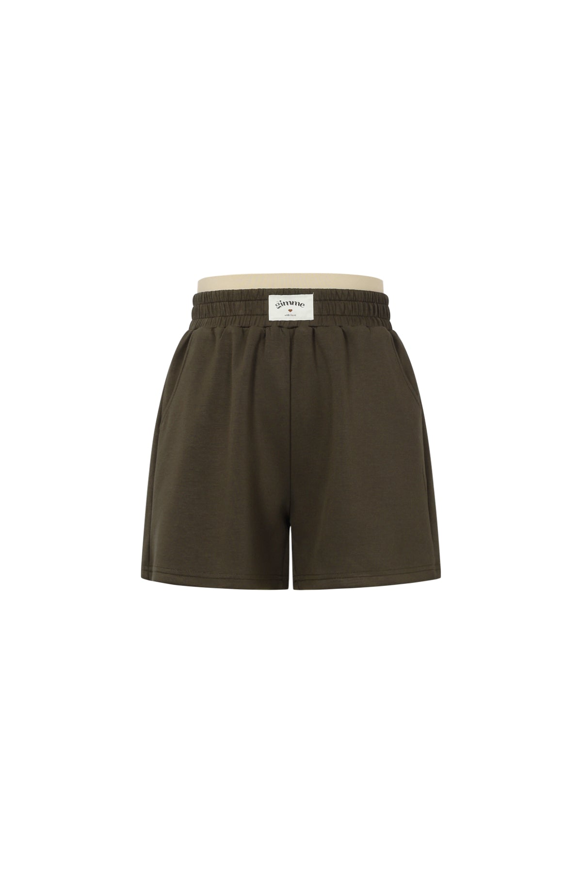 Gestrickte Polyesterfaser Damen Casual Shorts Sporty Einfarbig