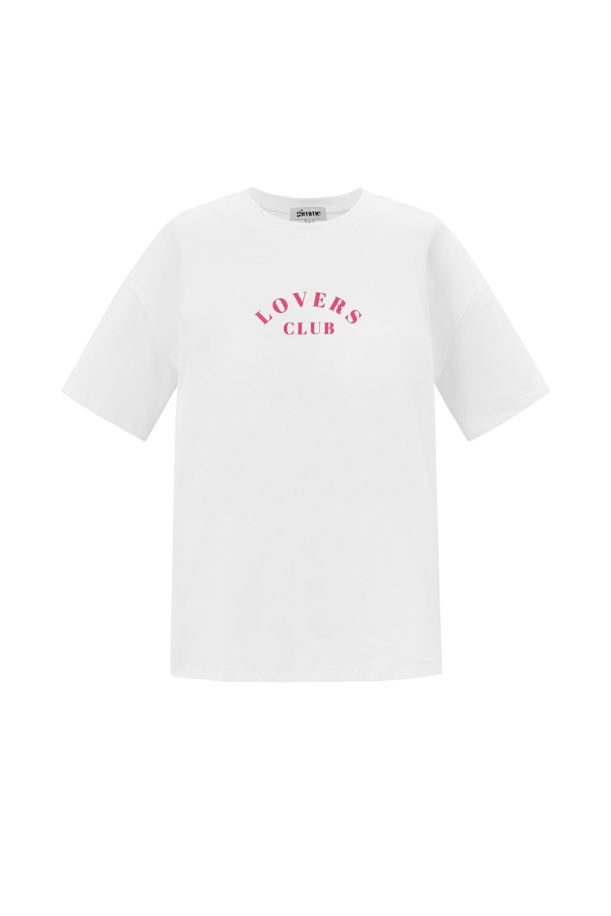 Cotton Damen T-Shirt Casual Letters