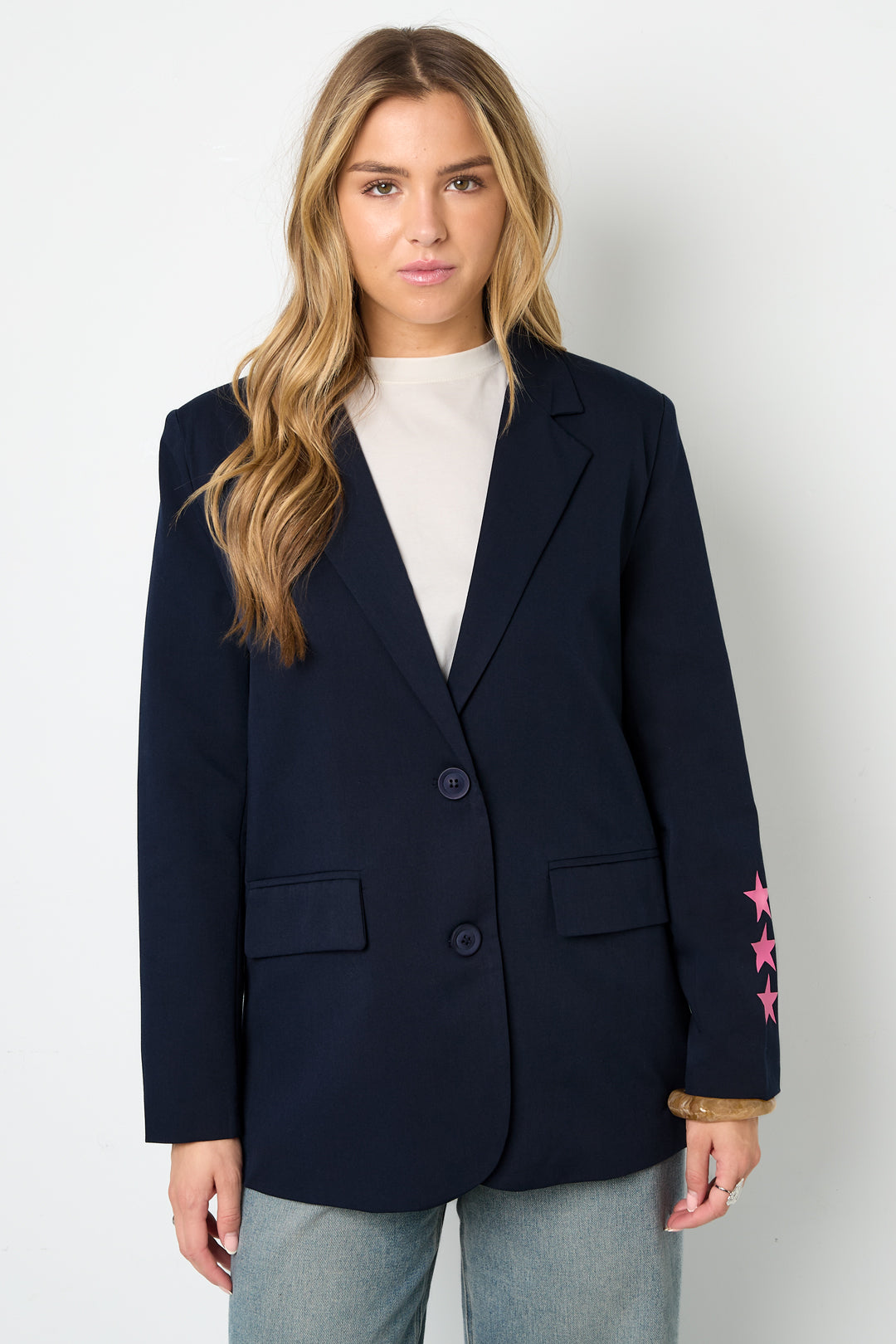 Gewebte Polyesterfaser Damen-Anzug-Set Casual Letters Design