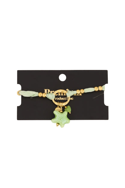 Sternenarmband - Grün & Gold