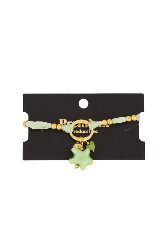 Sternenarmband - Grün & Gold