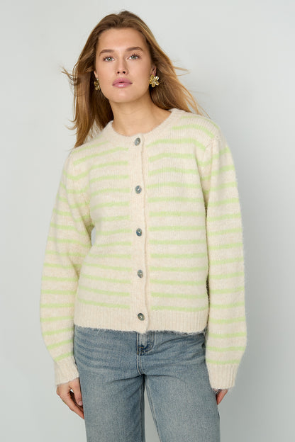 Gestreifter Cardigan