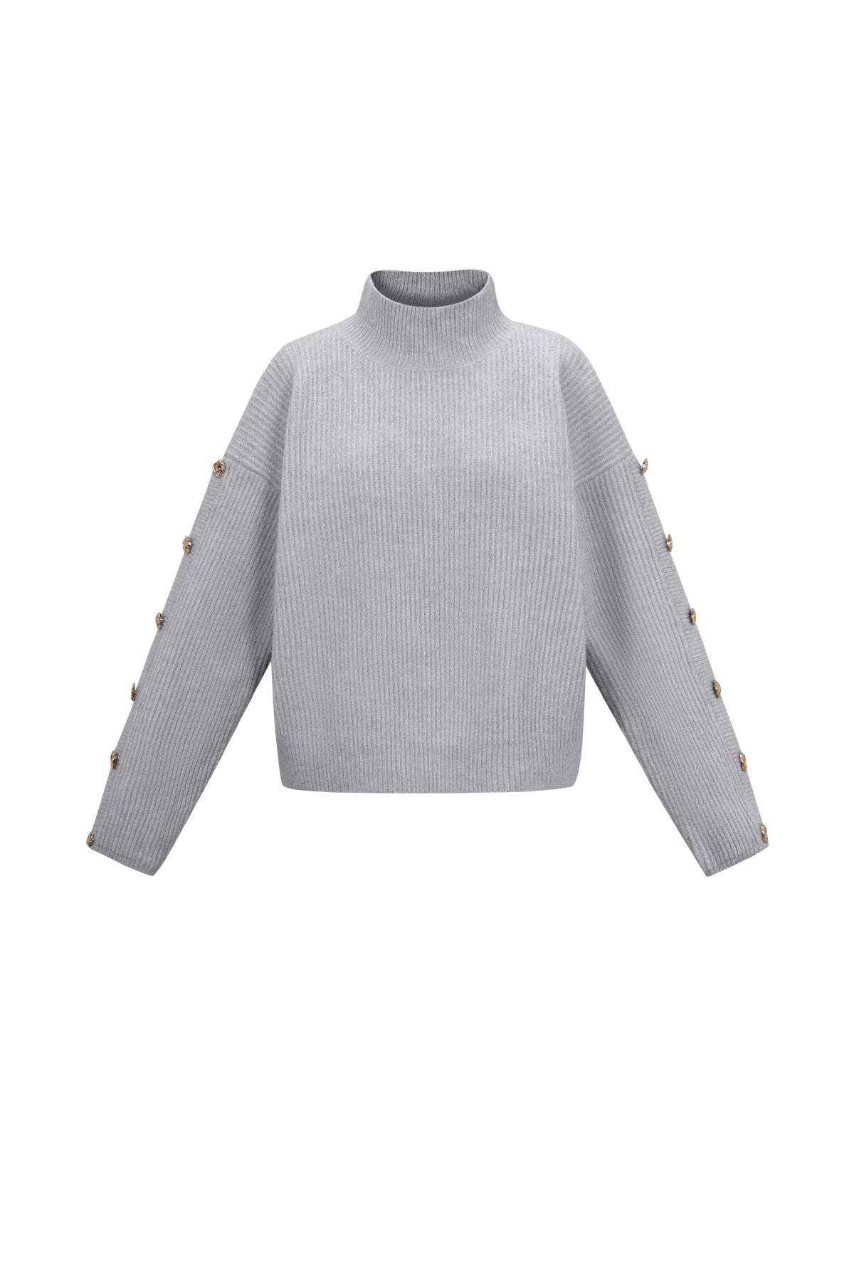Strick-Polyesterfaser Damen Rollkragenpullover Casual Einfarbig